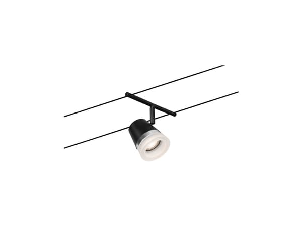 Paulmann 94463, Skena för spotlight, GU5.3, 0 lampor, 230 V, Svart, Krom