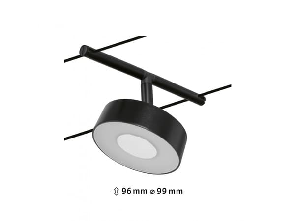 Paulmann 94480, Skena för spotlight, Glödlampan/-lamporna kan inte bytas ut, 1 lampor, LED, 5 W, 3000 K