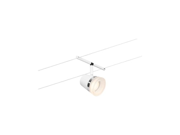 Paulmann 94461, Spotlight på skinne, GU5.3, 0 ampuller, 230 V, Kromfarget, Hvit