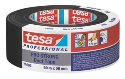 Tejp Tesa 74662, 50 mm x 50 m, svart