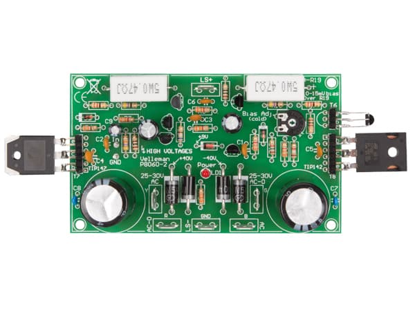 Whadda WSAH8060, 200 W, 0,02%, 115 dB, 115 - 230 V, 38 mm, 158 mm