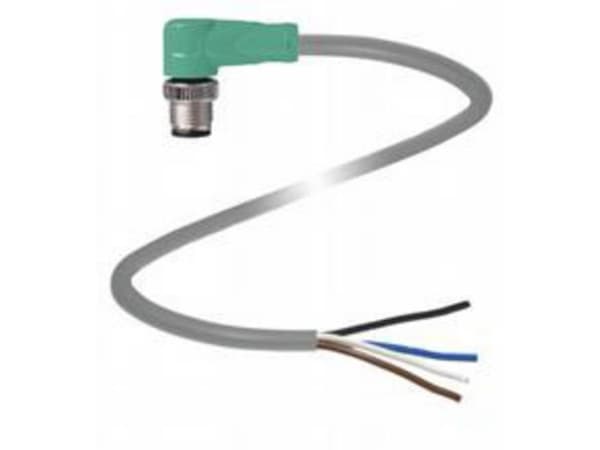 Pepperl+Fuchs 240772-100008 Sensor-, aktuator-stik, M12 Stik, vinklet 2.00 m Pol-tal (RJ): 5 1 stk