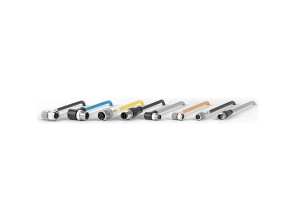 Pepperl+Fuchs 128308 Sensor/Aktuatorkontakt M12 Kontakt, rak, Anslutning, rak 10,00 m Antal poler (RJ): 2, 5 1 st