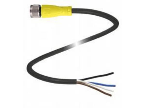 Pepperl+Fuchs 254639 Kabeldåse M12 Tilslutning, lige 2.00 m Pol-tal (RJ): 4 1 stk
