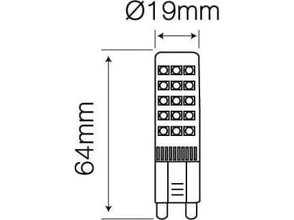 Ledline Light Bulb|LED LINE|Power consumption 8 Watts|Luminous flux 750 Lumen|4000 K|220-240 AC|Beam angle 270 degrees|247910