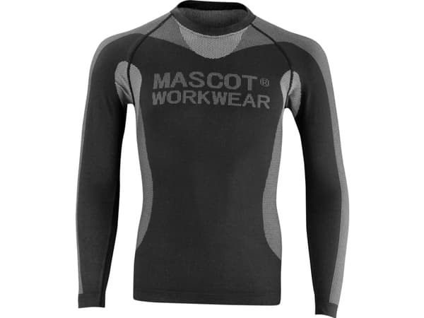 MASCOT 50563-936-09, Skjorta, Mann, Svart, M, Elastan, Polyamid, Polyester, 170 g/m ^