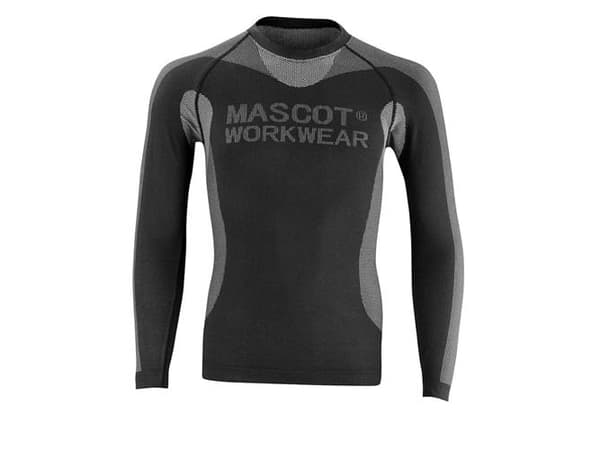 MASCOT 50563-936-09, Skjorta, Mann, Svart, M, Elastan, Polyamid, Polyester, 170 g/m ^