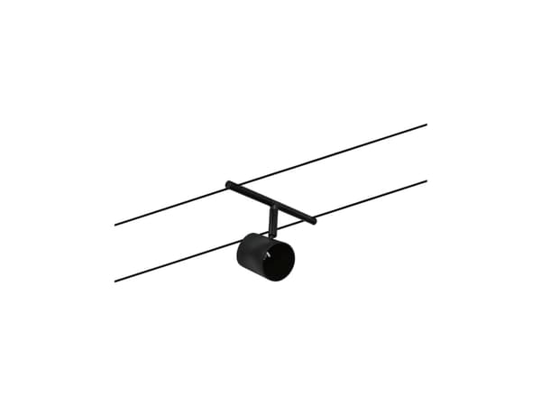 Paulmann 94470, Spotlight på skinne, GU5.3, 0 ampuller, Sort, Kromfarget Sort, Kromfarget