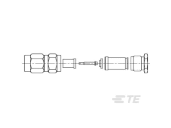 TE Connectivity TE AMP RF Coax Connectors 1050789-1 1 stk Bag