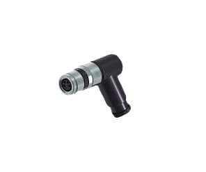 TE Connectivity 1-2120957-1, M8, Svart, Metallisk, Honkoppling, Vinklad