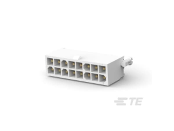 TE Connectivity Stiftkabinet-printplade Mini-Universal-MATE-N-LOK Samlet antal poler 16 Rastermål: 4.14 mm 1-794075-1 1 stk