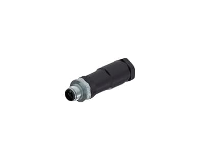 TE Connectivity 2120949-1, M12, Musta, Metallinen, Uros, Suora