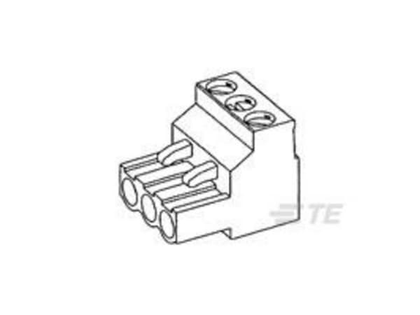 TE Connectivity Stiftkabinet-kabel Samlet antal poler 5 Rastermål: 5 mm 796640-5 1 stk