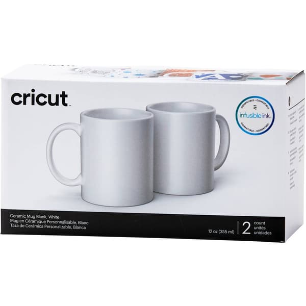 Cricut Ceramic Mug Blank Mugg Vit