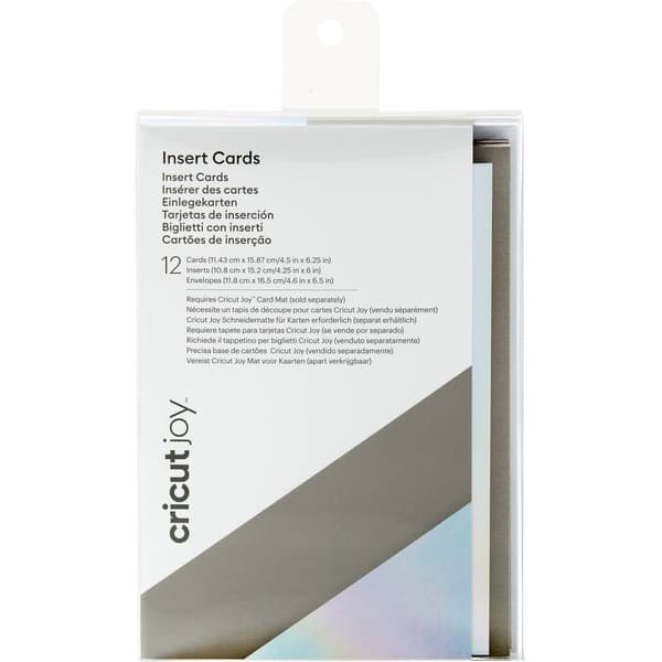 Cricut Joy Insert Cards Kortlek Grå