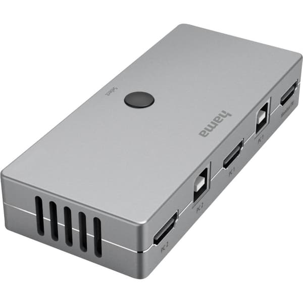 Hama 2+2 Port KVM-switch HDMI USB 4096 x 2160 Pixel