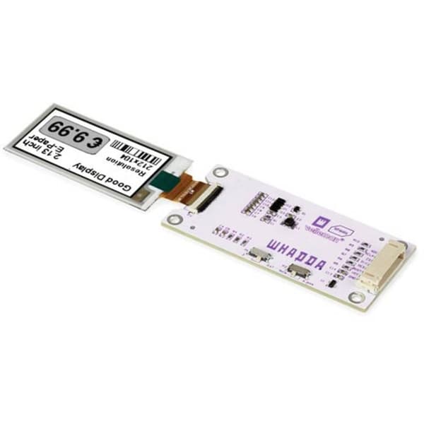 Whadda WPM466 2.13-tums E-bläck-displaymodul - svart/vit