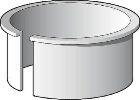 Støttebøsning 110 MM Ma - T/tyndv. Rør H= 65 MM
