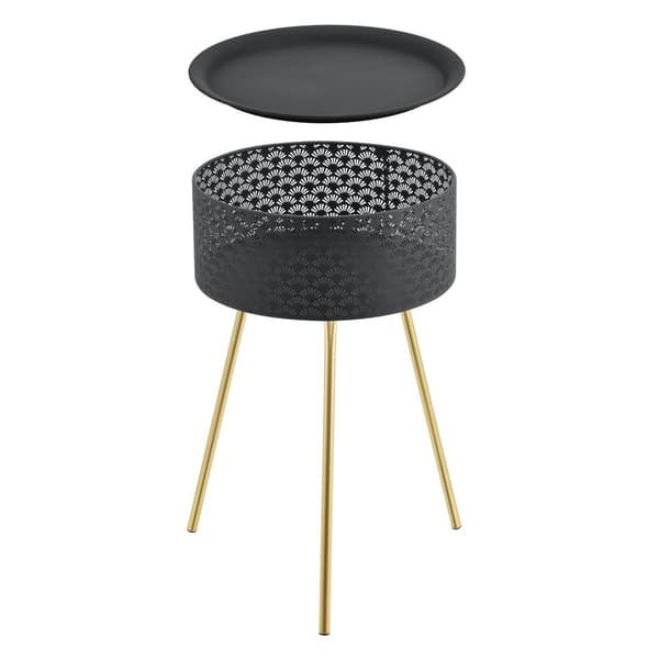 Soffbord Forshaga 65x40cm metall [en.casa]®