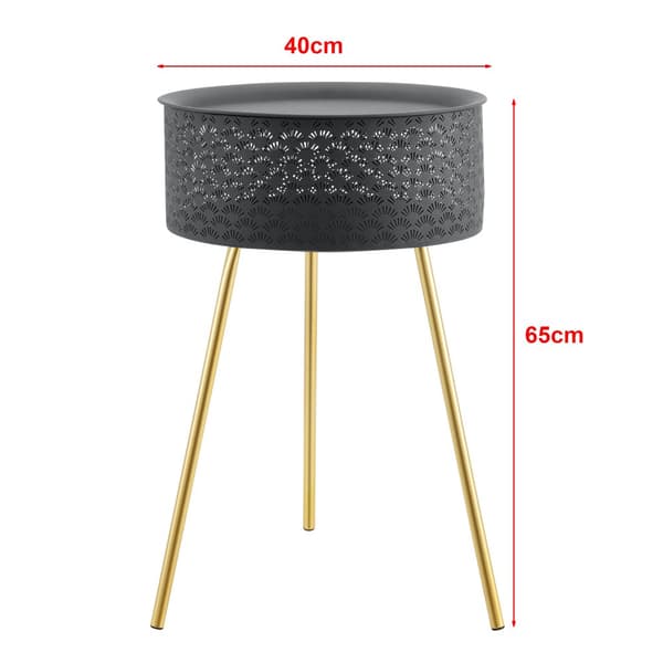Soffbord Forshaga 65x40cm metall [en.casa]®