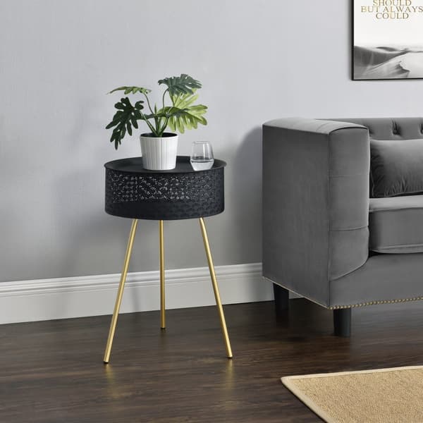 Soffbord Forshaga 65x40cm metall [en.casa]®