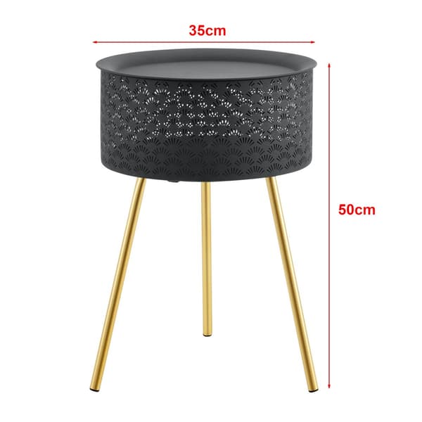 Soffbord Forshaga 50x35cm metall [en.casa]®