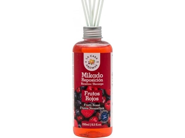 La Casa de los Aromas La Casa de los Aromas Mikado Reposicion duftoljelager Røde frukter 250ml