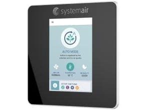 SYSTEMAIR Betjeningspanel SAVE Touch sort til VSR300 (88350+488802)+VSR500 (88550+488804) med adgang til alle funktioner.