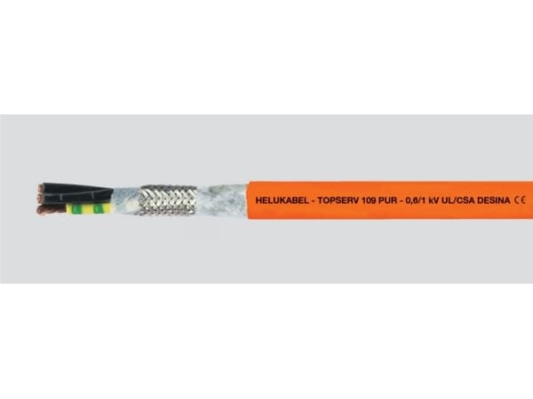 HELUKABEL 707228, Suurjännitteinen tasavirtakaapeli, Oranssi, Polyvinyylikloridi (PVC), Kupari, 1 mm², 88 kg/km