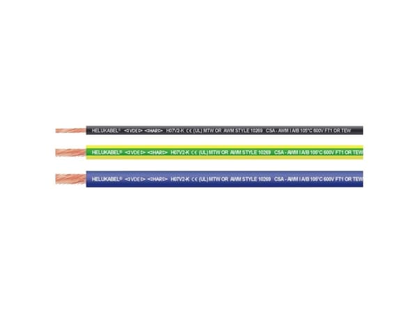 Helukabel 65523-1500 Enkeltleder H07V2-K 1 x 1.50 mm² Rød-hvid 1500 m