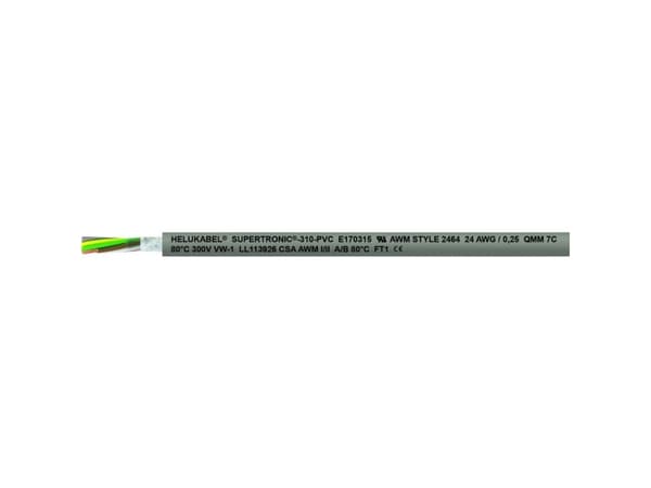Helukabel 49902 Slæbekædekabel S-TRONIC 310-PVC 12 x 0.25 mm² Grå 100 m