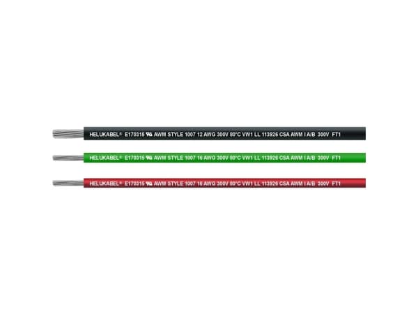 Helukabel 62000-305 Enkeltleder UL-CSA 1 x 0.205 mm² Grøn 305 m
