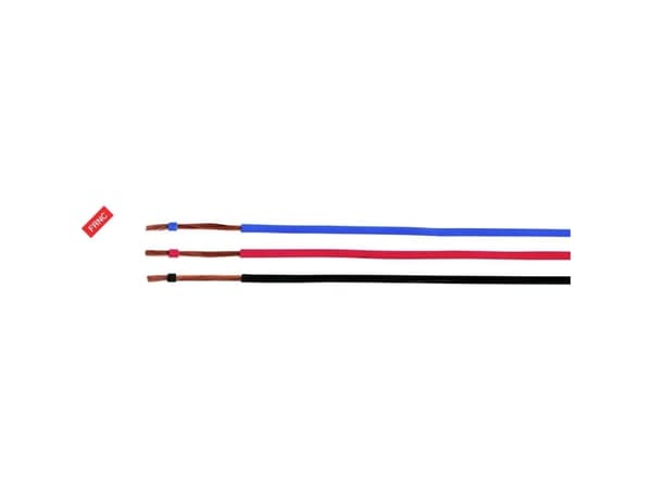 Helukabel 51400-100 Enkeltleder H05Z-K 1 x 1 mm² Rød-hvid 100 m