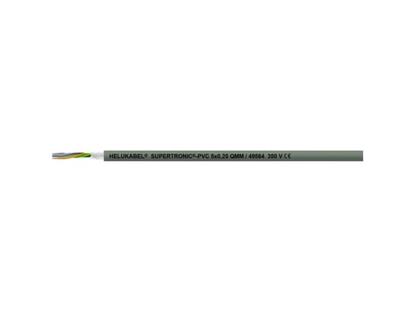 HELUKABEL SUPERTRONIC-PVC, Lavspenningskabel, Grå, Polyvinylklorid (PVC), Polyvinylklorid (PVC), 0.34 mm², -5 - 70 °C