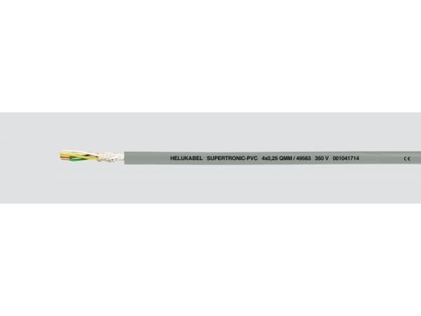 HELUKABEL 49552, Lavspenningskabel, Grå, Polyvinylklorid (PVC), Kobber (Cu), 0.14 mm², 5,6 kg/km