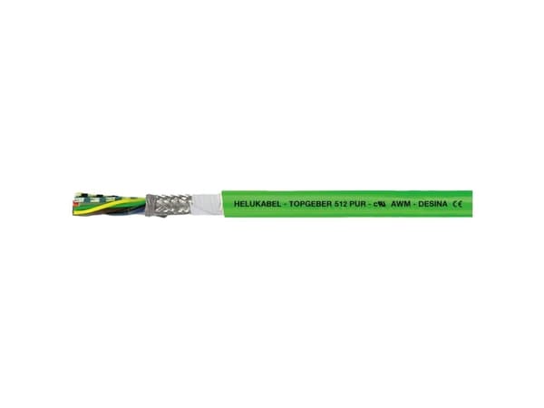 HELUKABEL 707740, Lågspänningskabel, Grön, Cooper, 0,50 mm², 69 kg/km, -30 - 80 °C
