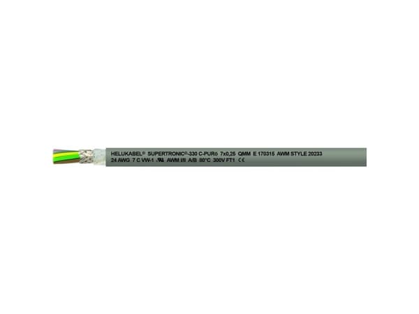 HELUKABEL 49800, Lavspenningskabel, Grå, Kopper, 0.14 mm², 18,3 kg/km, -30 - 80 °C