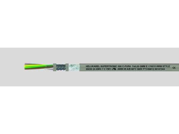 HELUKABEL 49800, Lavspenningskabel, Grå, Kopper, 0.14 mm², 18,3 kg/km, -30 - 80 °C