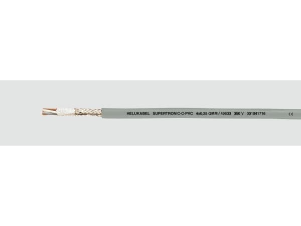 HELUKABEL 49624, Lågspänningskabel, Grå, Polyvinylklorid (PVC), Cooper, 0,14 mm², 27,6 kg/km