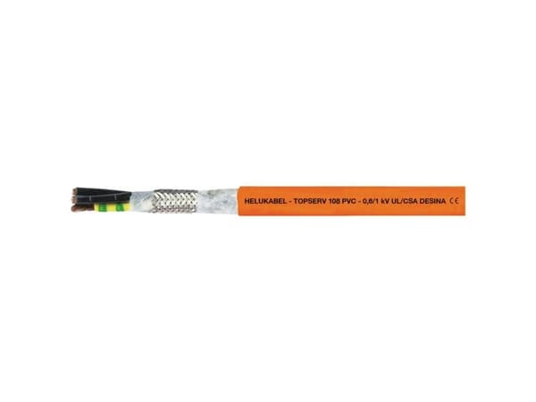 HELUKABEL 707280, Pienjännitekaapeli, Oranssi, Polyvinyylikloridi (PVC), Cooper, 1,5 mm², 140 kg/km