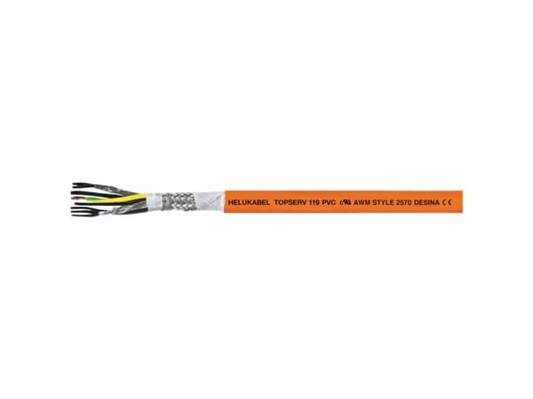 Helukabel TOPSERV® 119 Servo-ledning 4 G 2.5 mm² + 4 x 1 mm² Orange 707292 50 m