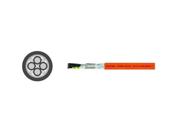 HELUKABEL T 109 4x 2,5, Kabel för medelhög spänning, Polyvinylklorid (PVC), Koppar, 1000 V, 600 V