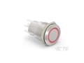 Miniatyrbild 2 av 2: TE Connectivity 4-2213764-7 TE AMP Illuminated Pushbutton Switches 1 stk Tray