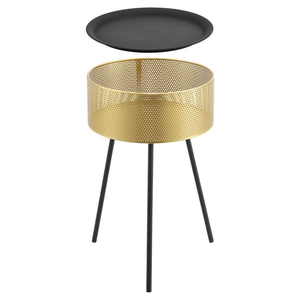 Soffbord Gällivare 65x40cm metall [en.casa]®