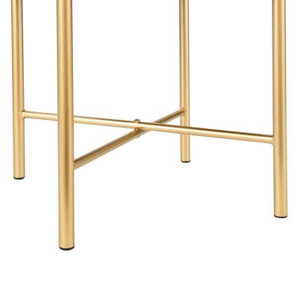 Sittpall Kungälv 44x35cm svart mässing [en.casa]