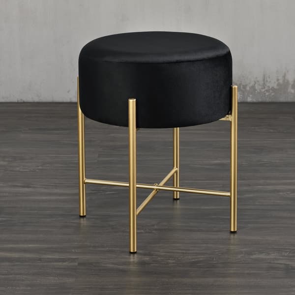 Sittpall Kungälv 44x35cm svart mässing [en.casa]