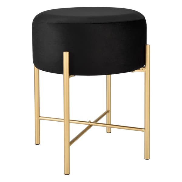 Sittpall Kungälv 44x35cm svart mässing [en.casa]