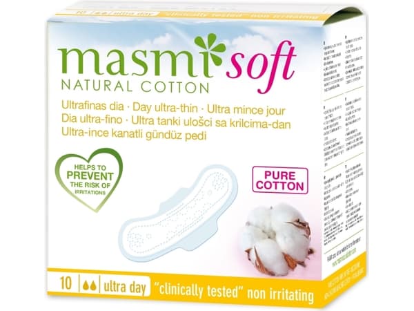 MASMI_Soft Day Ultra-Thin Pads ultra-thin day pads with organic cotton wings 10pcs