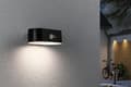 Miniatyrbilde 2 av 5: Paulmann 94571, Vegglys, Sort, Plast, Rustfritt stål, IP44, Inngang, Garage, Terrasse, III