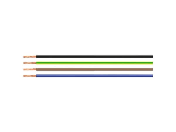 Helukabel 26609-1000 Enkeltleder H05V-K 1 x 0.75 mm² Brun 1000 m